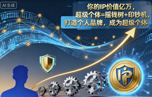 你的IP价值亿万，超级个体=摇钱树+印钞机，打造个人品牌，成为超级个体-铜臭网