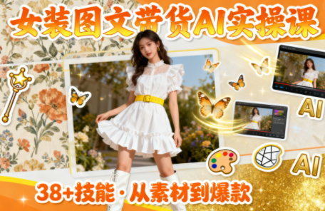 女装图文带货的AI实操课-铜臭网