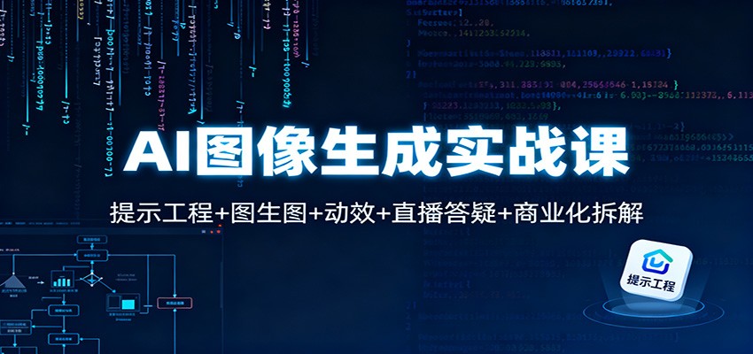 AI图像生成实战课：提示工程+图生图+动效+直播答疑+商业化拆解-铜臭网