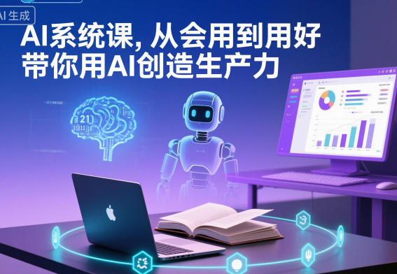 AI系统课，从会用到用好，带你用AI创造生产力-铜臭网