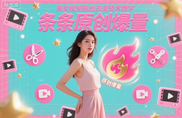 美女视频搬运去重技术教学,条条原创爆量-铜臭网