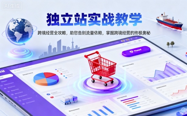 独立站实战教学，跨境经营全攻略，助您告别流量依赖，掌握跨境经营的终极奥-铜臭网