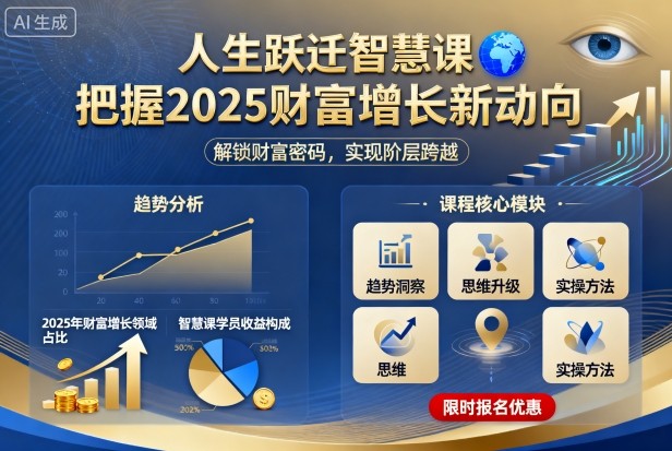 人生跃迁智慧课，把据2025财富增长新动向-铜臭网