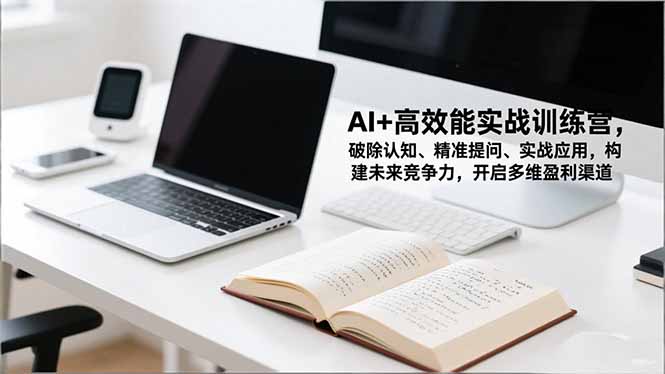 AI+高效能实战训练营，破除认知、精准提问、实战应用，构建未来竞争力，开启多维盈利渠道-铜臭网