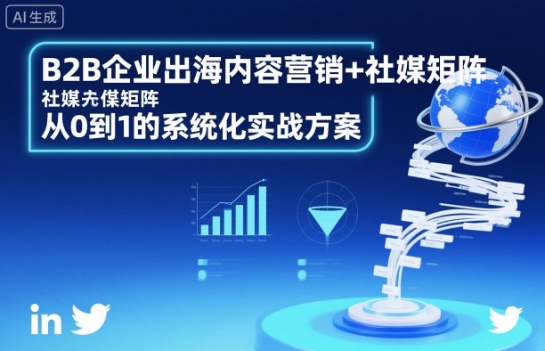 B2B企业出海内容营销+社媒矩阵，从0到1的系统化实战方案-铜臭网