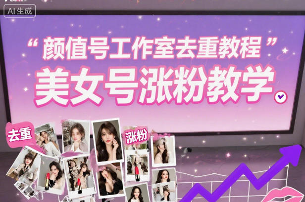 颜值号工作室去重教程,美女号涨粉教学-铜臭网