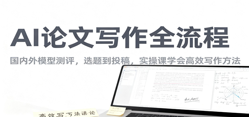 AI论文写作全流程，国内外模型测评，选题到投稿，实操课学高效写作方法-铜臭网