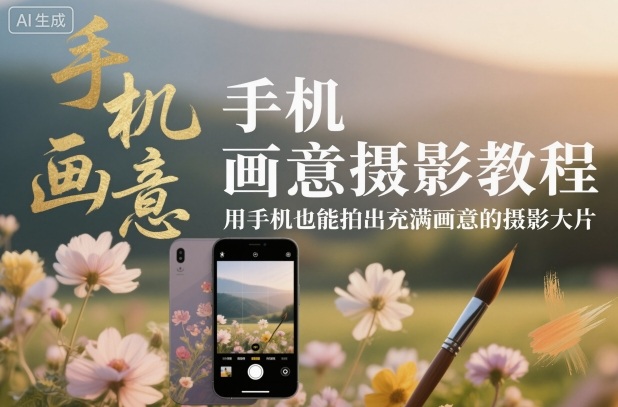 手机画意摄影教程，用手机也能拍出充满画意的摄影大片-铜臭网