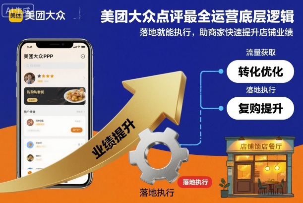 美团大众点评最全运营底层逻辑，落地就能执行，助商家快速提升店铺业绩-铜臭网