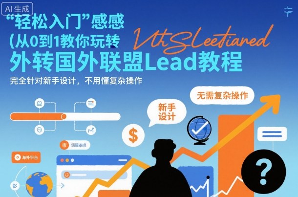 国外联盟賺美刀项目，从0到1教你玩转国外联盟Lead教程，纯新手可操作性100%-铜臭网