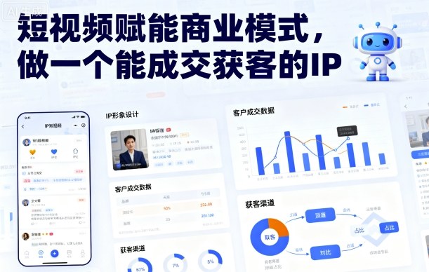 短视频赋能商业模式，做一个能成交获客的IP(更新)-铜臭网