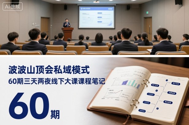 波波山顶会私域模式60期三天两夜线下大课课程笔记(文档)-铜臭网