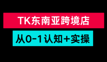 TikTok东南亚跨境从0-1认知实操课-铜臭网