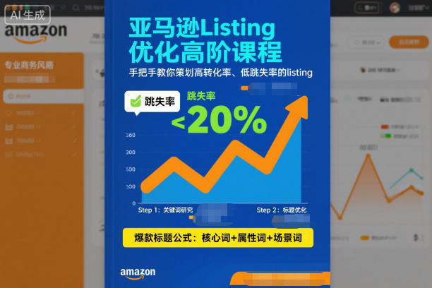 亚马逊Listing优化高阶课程，手把手教你策划高转化率、低跳失率的listing-铜臭网