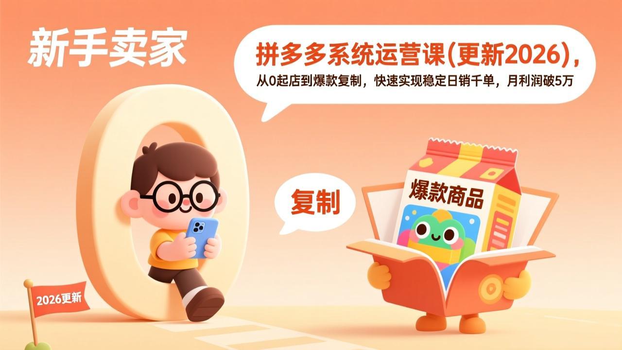 拼多多系统运营课(更新2026-铜臭网