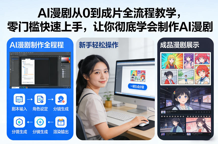 AI漫剧从0到成片全流程教学，零门槛快速上手，让你彻底学会制作AI漫剧【保姆级教程】-铜臭网