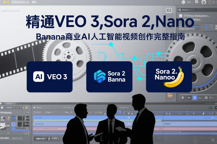 精通VEO 3,Sora 2,Nano Banana商业AI人工智能视频创作完整指南-铜臭网
