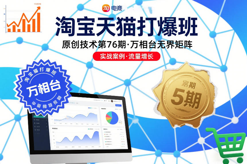 淘宝天猫打爆班原创技术第76期，万相台无界矩阵-铜臭网
