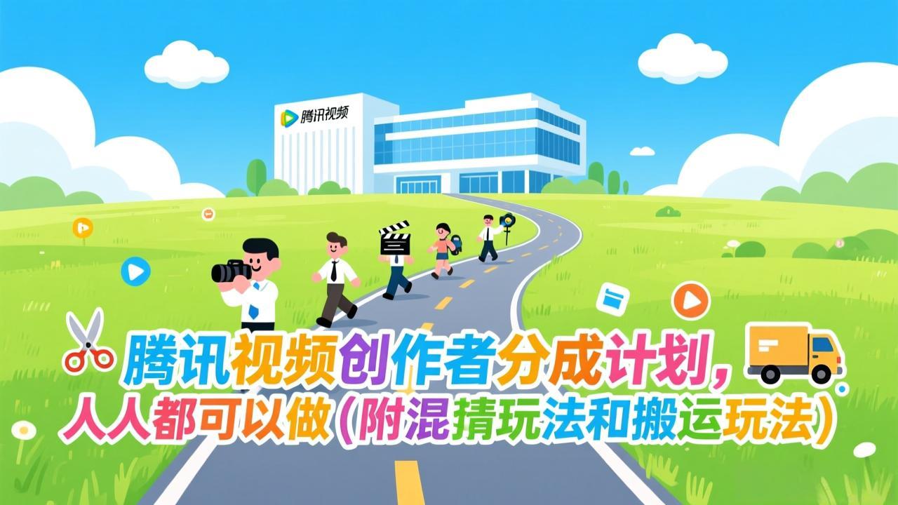 腾讯视频创作者分成计划，人人都可以做(附混剪玩法和搬运玩法-铜臭网