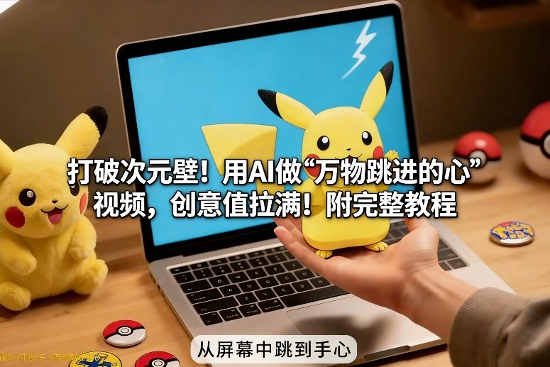 打破次元壁！用AI做【万物跳进手心】视频，创意值拉满！附完整教程-铜臭网
