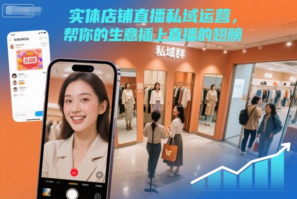 实体店铺直播私域运营，帮你的生意插上直播的翅膀-铜臭网