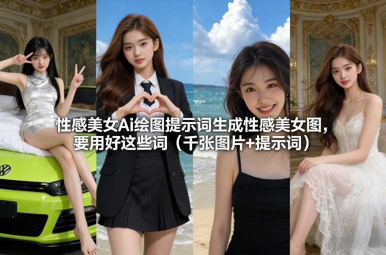 性感美女Ai绘图提示词生成性感美女图，要用好这些词(千张图片+提示词)-铜臭网
