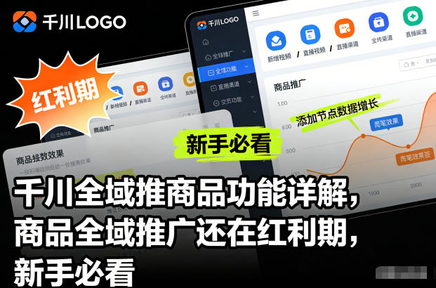 千川全域推商品功能详解，商品全域推广还在红利期，新手必看-铜臭网