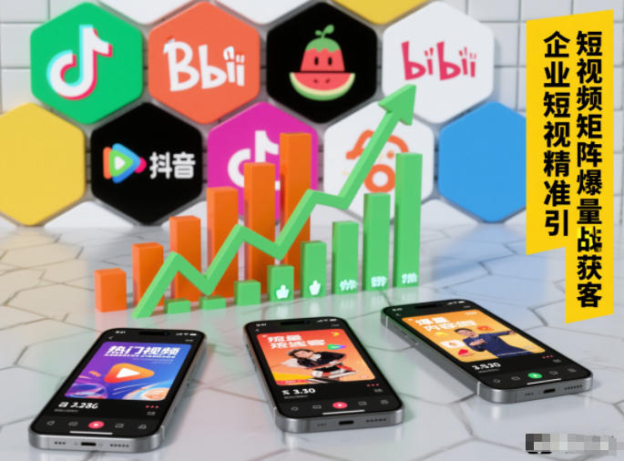 企业短视频精准引流矩阵获客，短视频矩阵爆量战法-铜臭网
