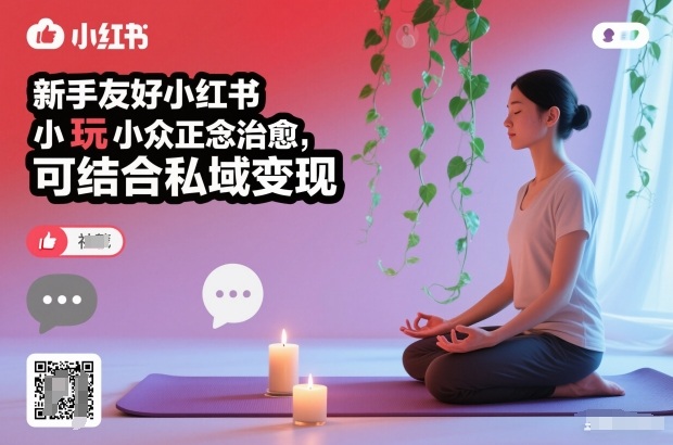 新手友好小红书小众正念治愈，玩法简单，可结合私域变现-铜臭网