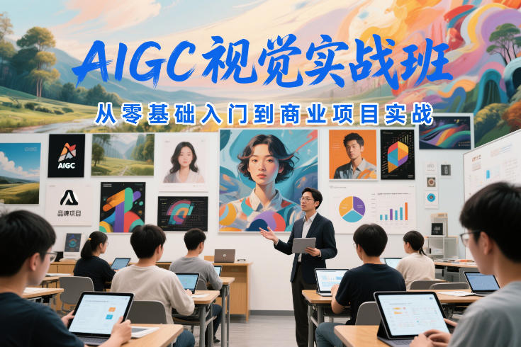 AIGC视觉实战班，从零基础入门到商业项目实战-铜臭网