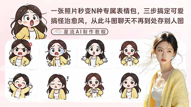 一张照片秒变N种专属表情包，三步搞定可爱搞怪治愈风，从此斗图聊天不再到处存别人图-铜臭网