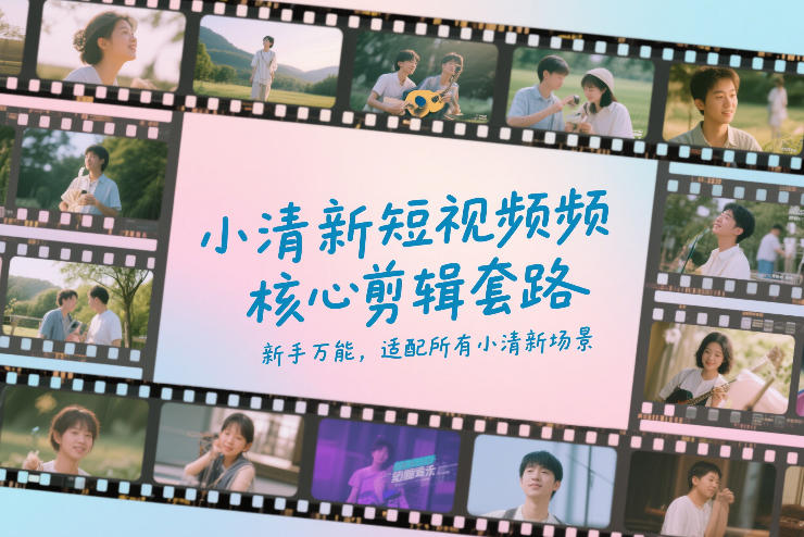 小清新短视频核心剪辑套路，新手万能，适配所有小清新场景-铜臭网