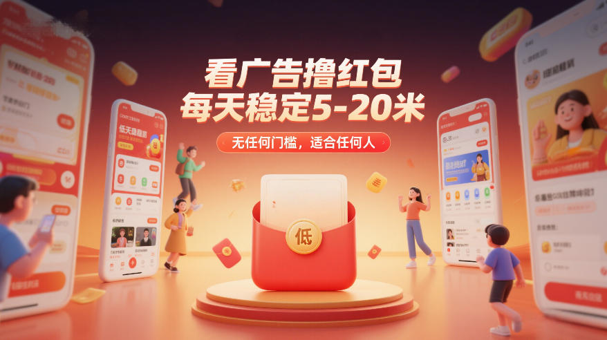 看广告撸红包，每天稳定5-20米，无任何门槛，适合任何人-铜臭网