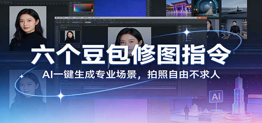 六个豆包修图指令:AI 一键生成专业场景,拍照自由不求人-铜臭网