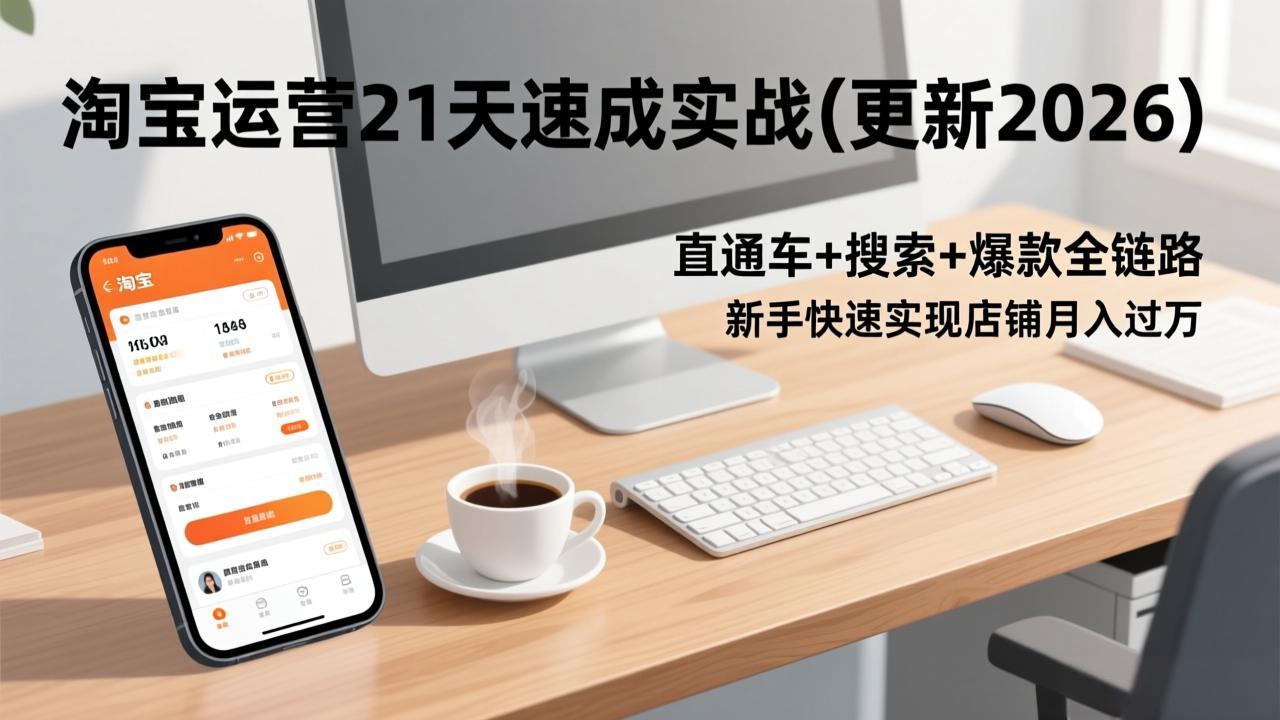 淘宝运营21天速成实战(更新3月-铜臭网