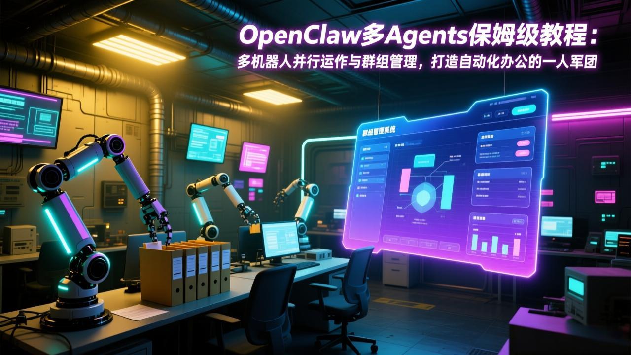 OpenClaw多Agents保姆级教程：多机器人并行运作与群组管理，打造自动化办公的一人军团-铜臭网
