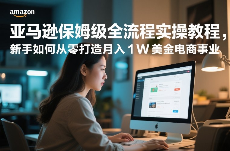 亚马逊保姆级全流程实操教程，新手如何从零打造月入1W美金电商事业-铜臭网