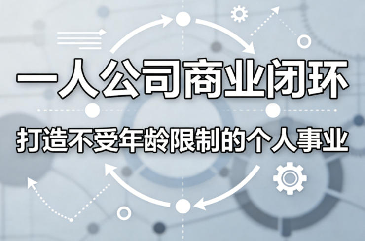 一人公司商业闭环，打造一份不受年龄限制的个人事业-铜臭网