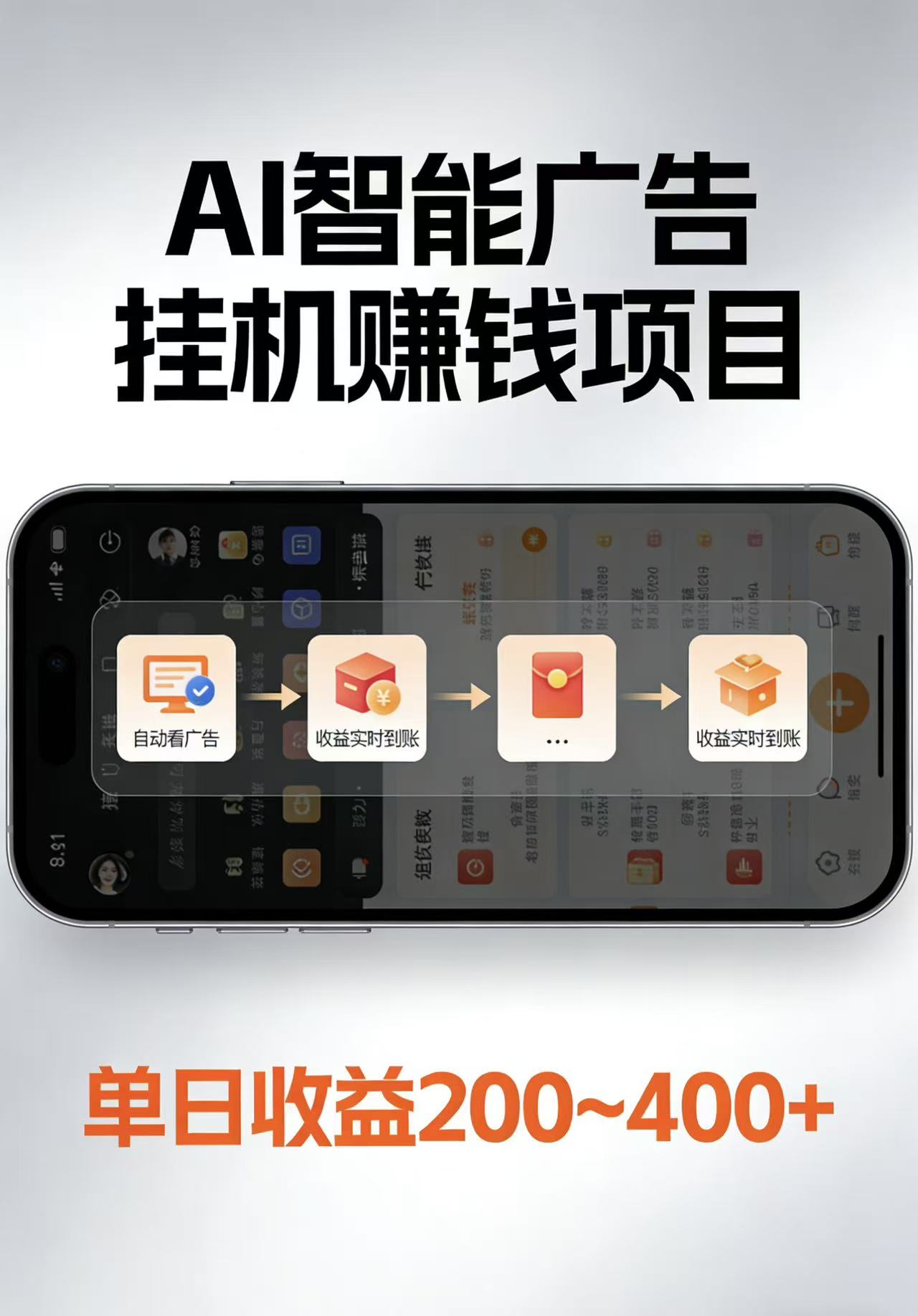 AI智能挂机看广告,每日稳定收益200-400+-铜臭网