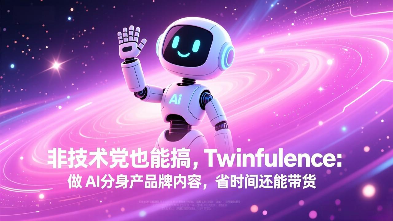 非技术党也能搞!Twinfluence:做 AI 分身产品牌内容,省时间还能带货-铜臭网