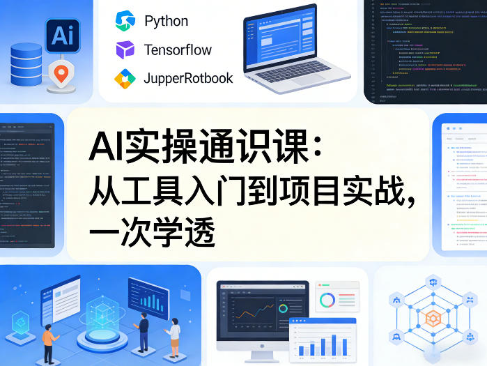 AI实操通识课,从工具入门到项目实战,一次学透-铜臭网