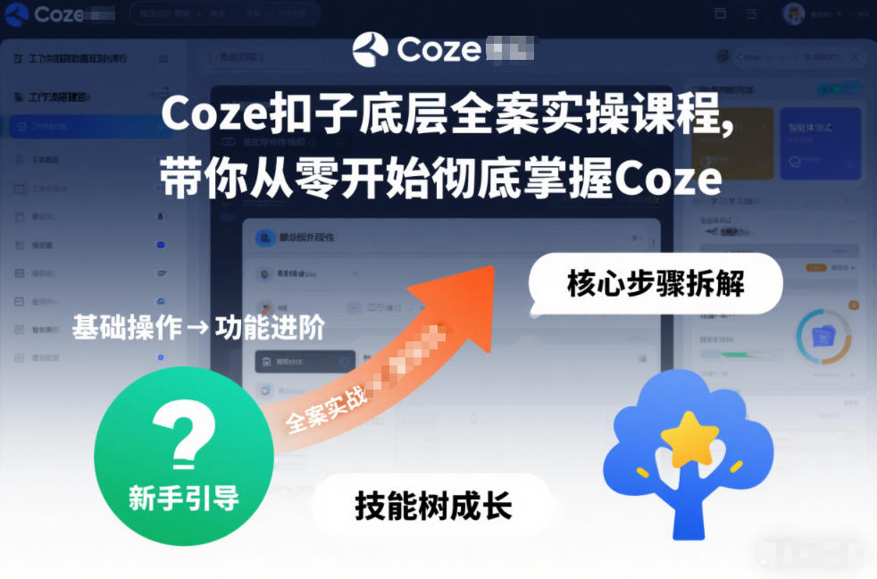 Coze扣子底层全案实操课程，带你从零开始彻底掌握Coze(更新3月)-铜臭网