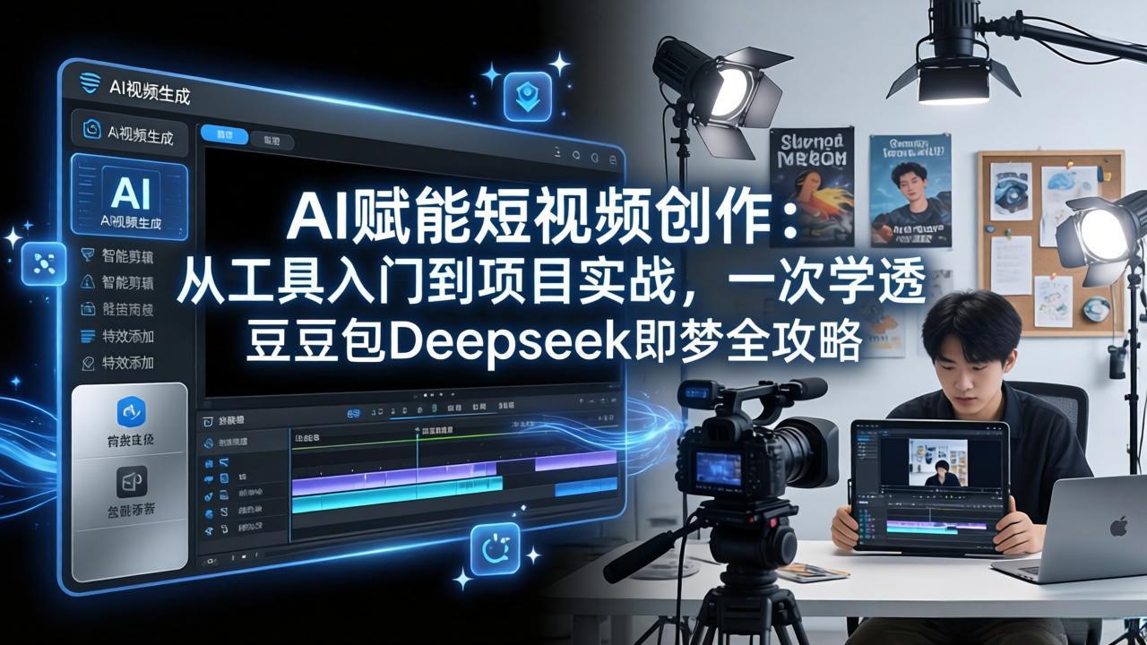 AI赋能短视频创作:从工具入门到项目实战,一次学透豆包Deepseek即梦全攻略-铜臭网