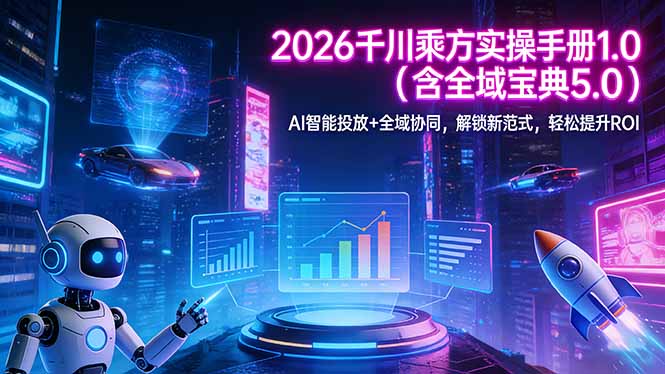 2026 千川乘方实操手册 1.0(含全域宝典 5.0-铜臭网