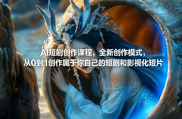 AI短剧创作课程，全新创作模式，从0到1创作属于你自己的短剧和影视化短片-铜臭网