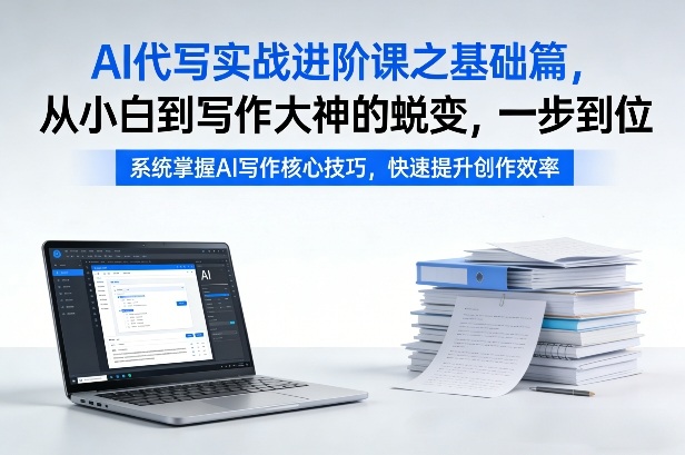 AI代写实战进阶课之基础篇，从小白到写作大神的蜕变，一步到位【揭秘】-铜臭网