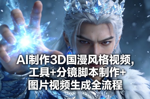 AI制作3D国漫风格视频，工具+分镜脚本制作+图片视频生成全流程-铜臭网
