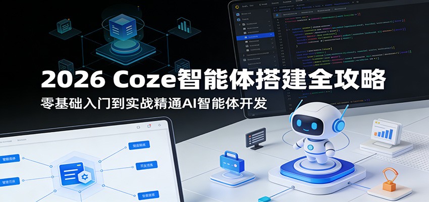 2026 Coze智能体搭建全攻略:零基础入门到实战精通AI智能体开发-铜臭网