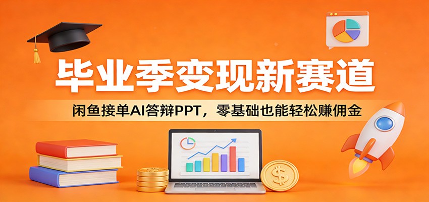 毕业季变现新赛道：闲鱼接单AI答辩PPT，零基础也能轻松赚佣金-铜臭网