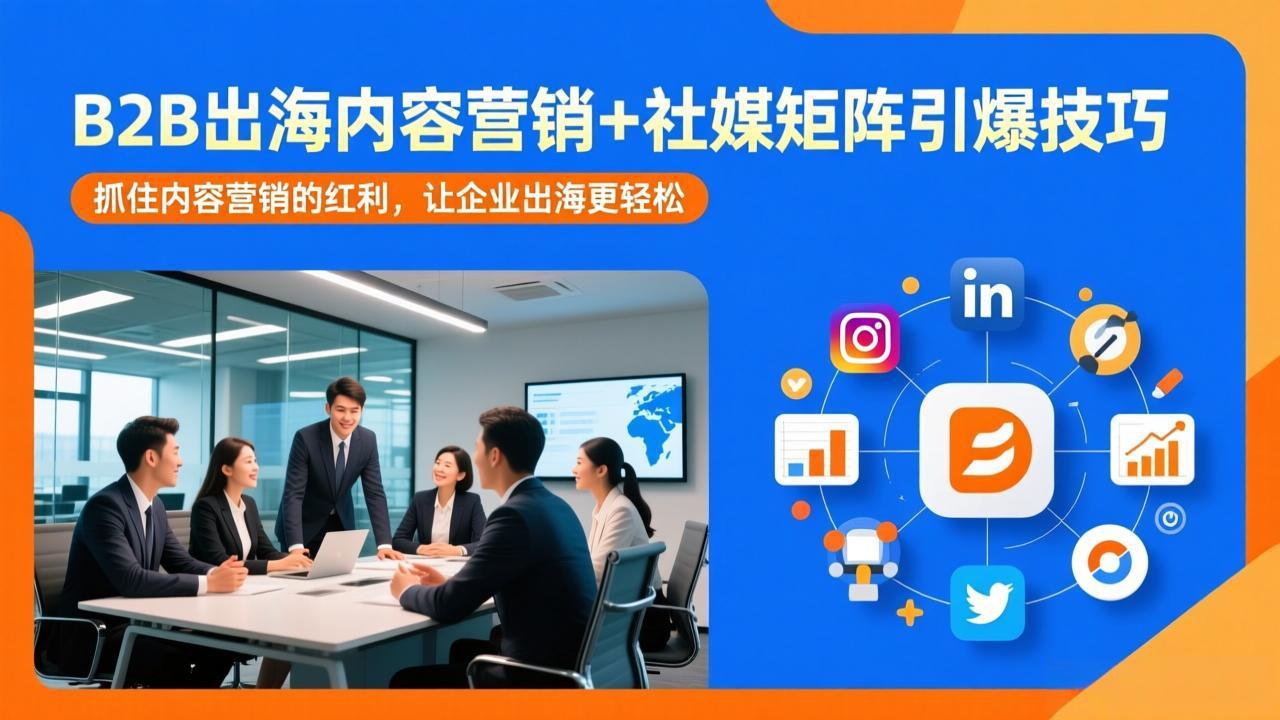 B2B出海内容营销+社媒矩阵引爆技巧：抓住内容营销的红利，让企业出海更轻松-铜臭网